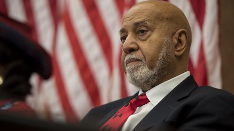 Rep. Alcee Hastings, D-Fla., listens to students speak about their experiences with gun violence during the The Gun Violence Prevention Task Force panel Wednesday afternoon May 23, 2018. 