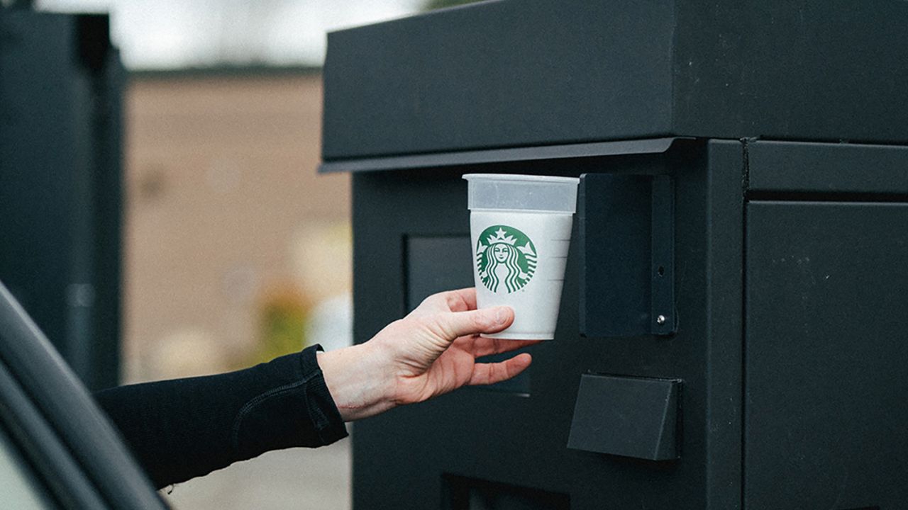 Starbucks has a new experimental reusable cup