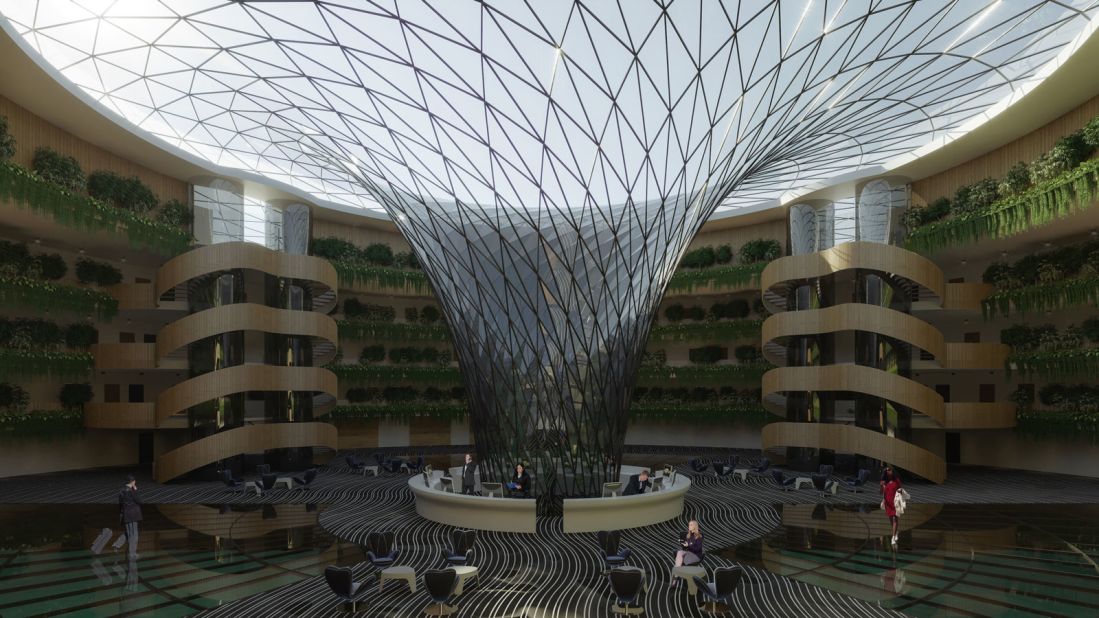 <strong>Spacious areas:</strong> The design plans revealed by the Turkish firm include a 700 square meter lobby located at the center of the hotel.