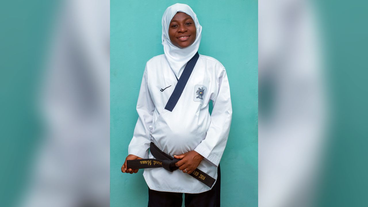 Nigerian taekwondo athlete, Aminat Idrees.