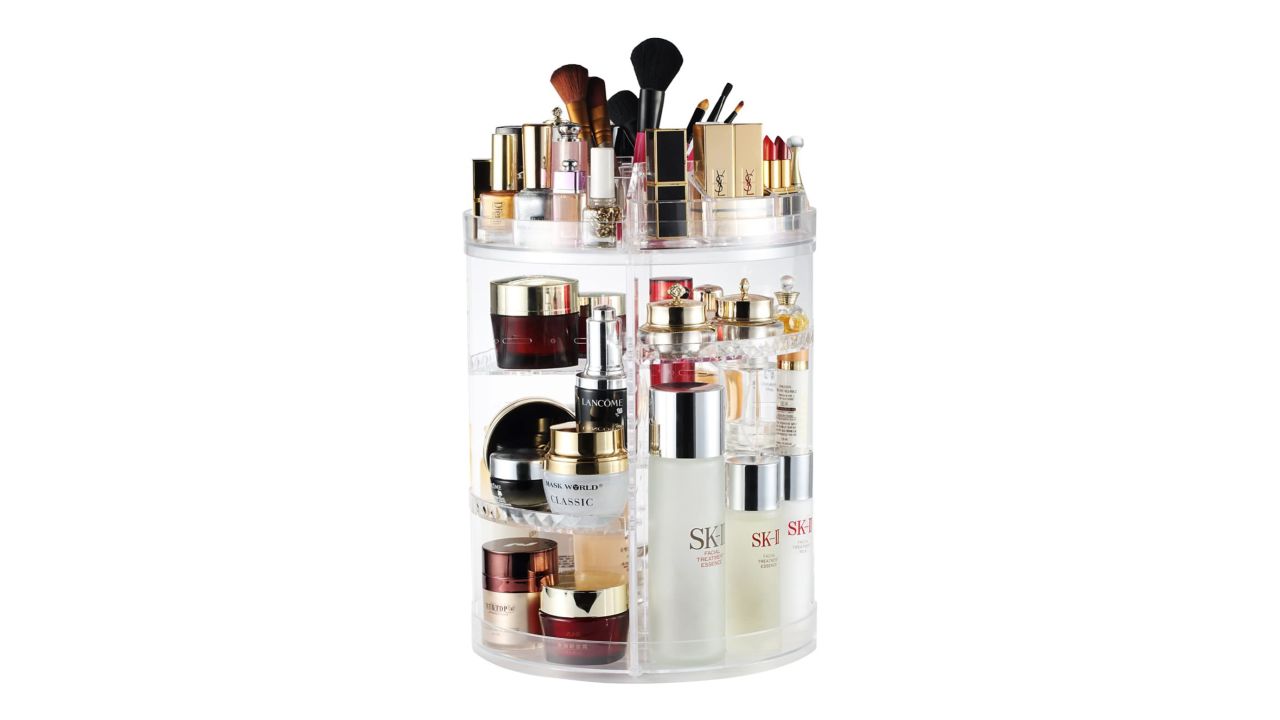 360-Degree Rotating Makeup Organizer