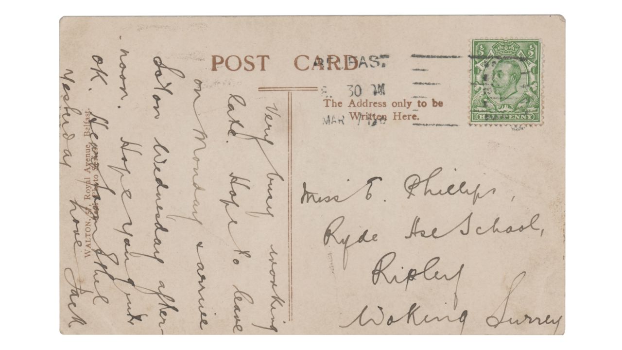 A postcard written by the Titanic's wireless operator could sell for up to  $15,000 | CNN