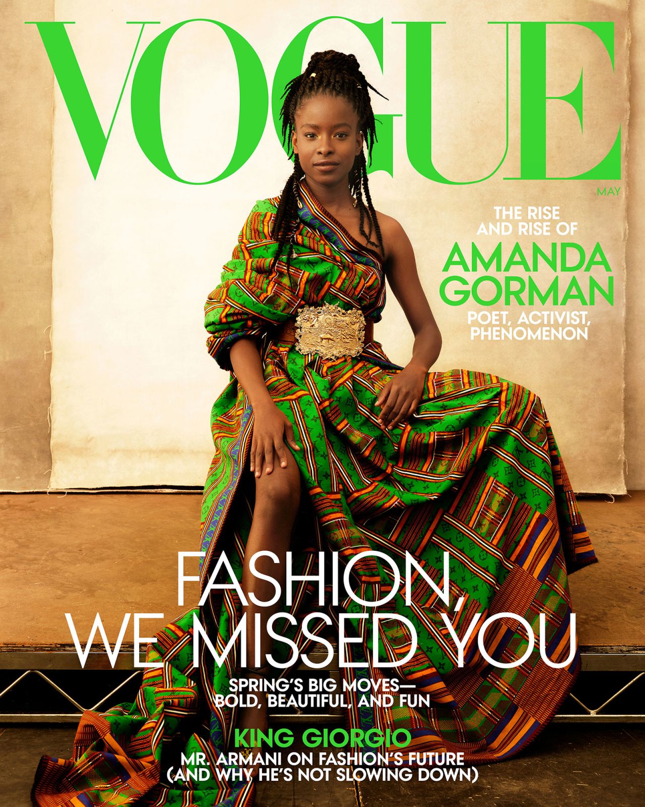 Amanda Gorman on the cover of Vogue.
