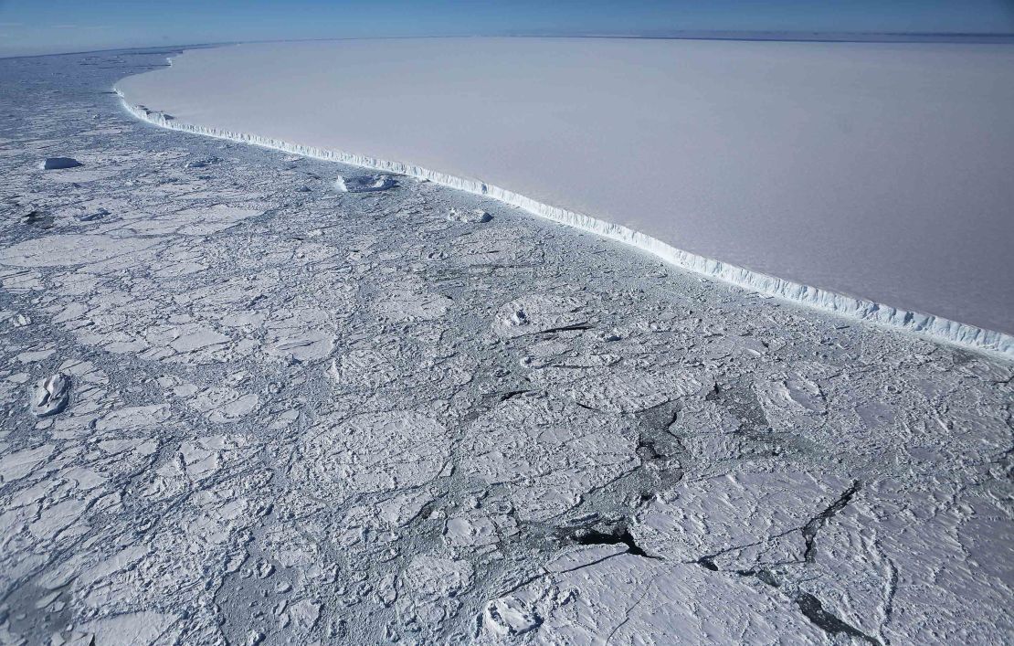 This huge iceberg calved from the Larsen C ice shelf.