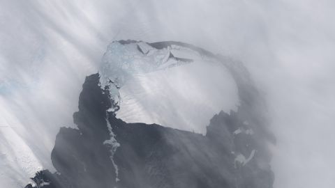 This image shows a large iceberg which has separated from Pine Island Glacier.