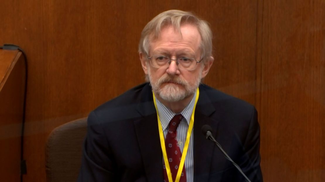 Dr. Martin Tobin testifies during the trial of former Minneapolis Police officer Derek Chauvin on April 8, 2021.