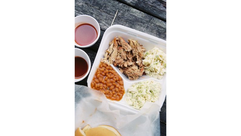 <strong>Cool beans: </strong>Her BBQ is beloved by the residents of Brownsville, Tennessee.