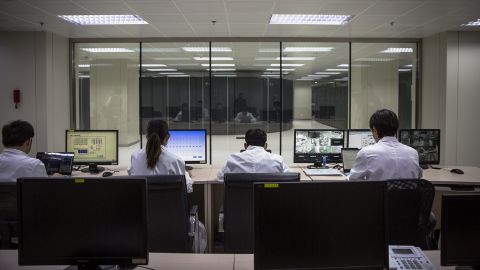 Employees at the National Supercomputer Center in Jinan, China.