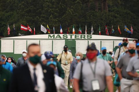 This was the first time in two years that the Masters had allowed spectators on the course.