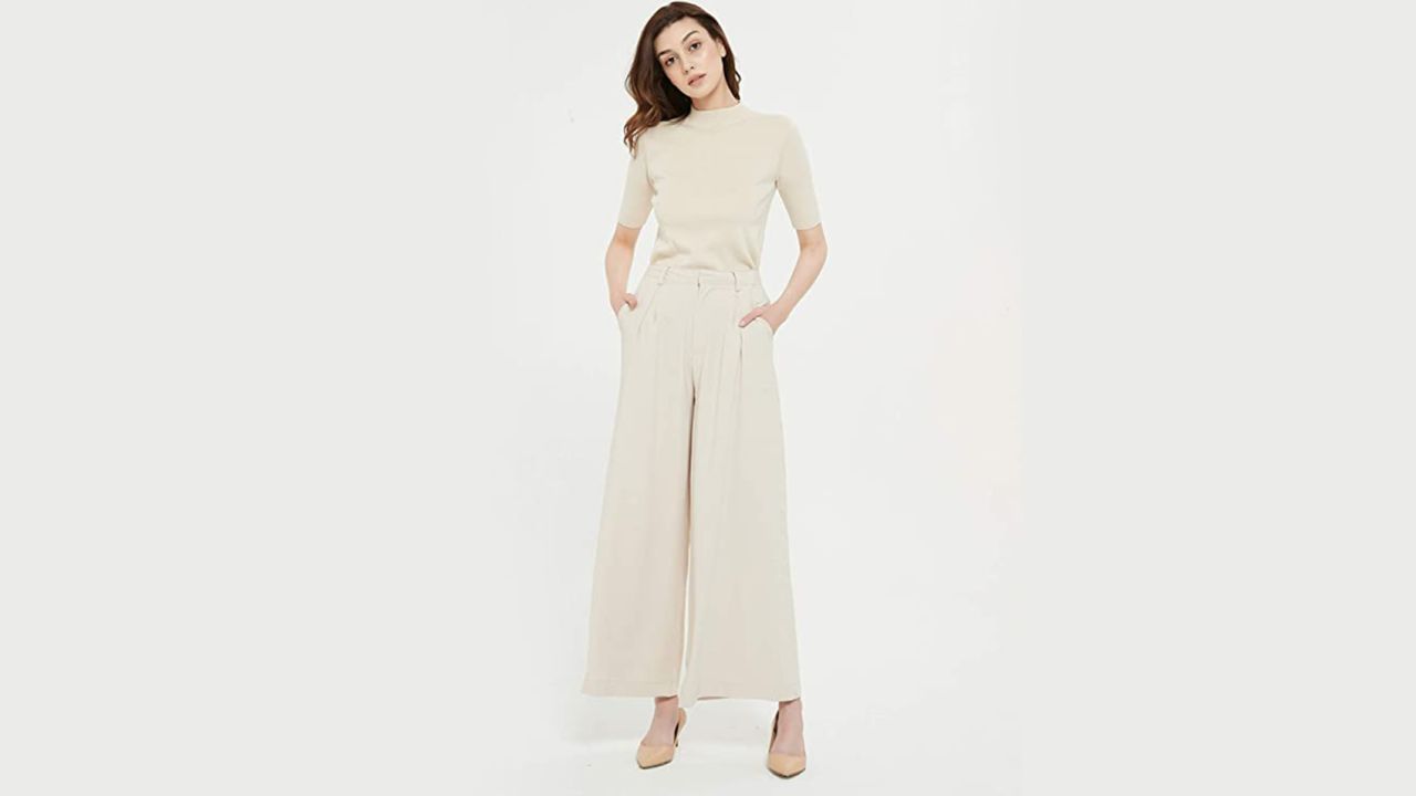 Tonjori High-Waist Palazzo Pants