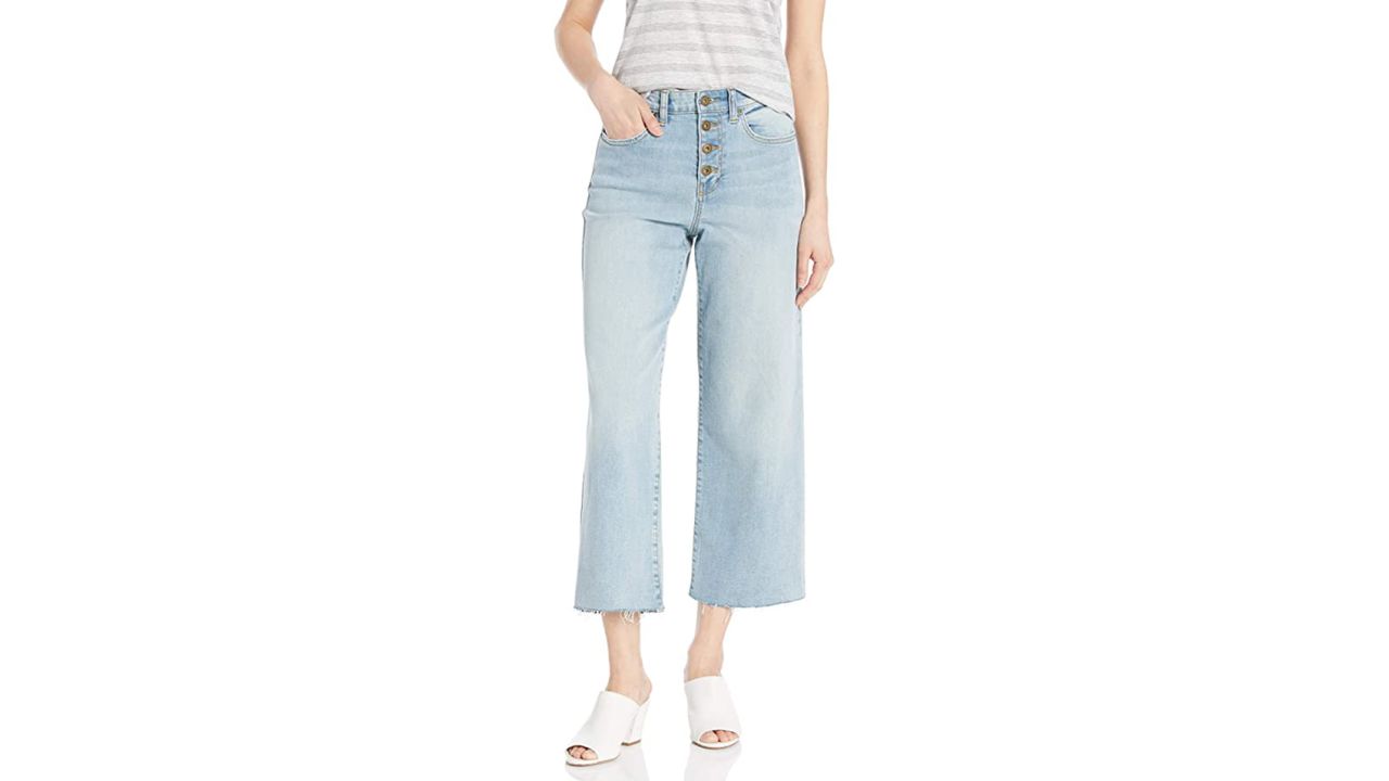 Daily Ritual Relaxed Fit Wide Leg Crop Jean