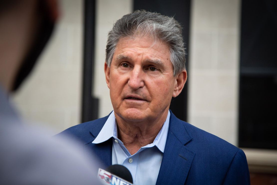 Sen. Joe Manchin in Morgantown, West Virginia