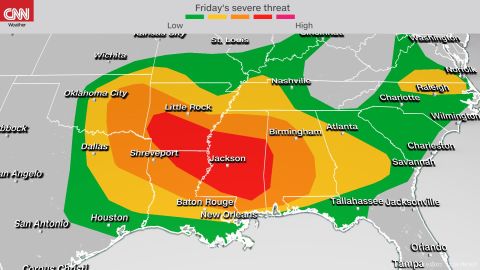 severe outlook friday midday update