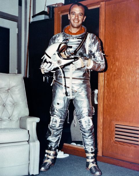 Less than a month after Gagarin's trip, astronaut Alan Shepard became the first American to travel into space. On May 5, 1961, Shepard piloted Freedom 7, the first manned mission in the Mercury program. His suborbital flight lasted a little more than 15 minutes.