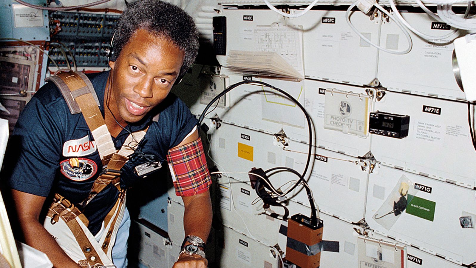 Guion "Guy" Bluford was the first African-American to go into space. He was a mission specialist on the space shuttle Challenger in 1983.