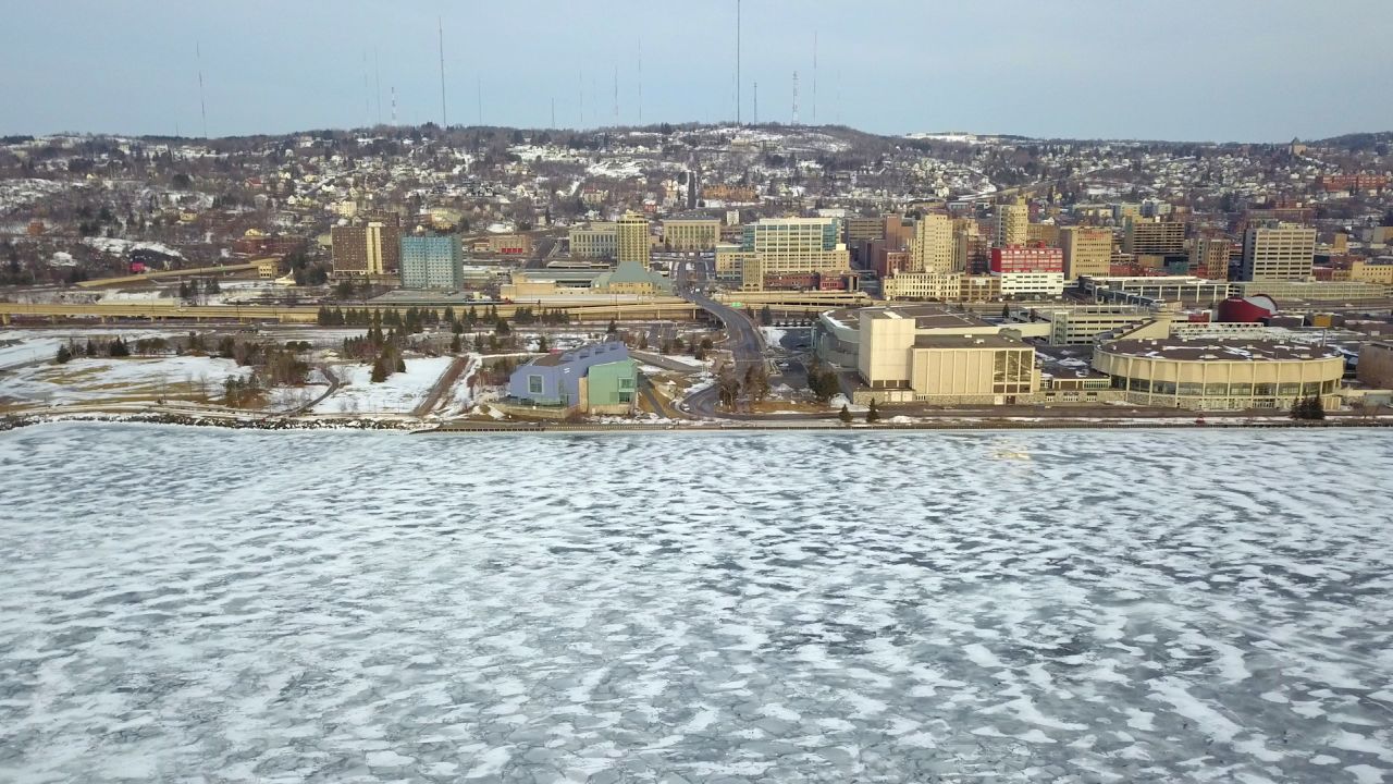 A view of Duluth, Minnesota, on the shores of Lake Superior.