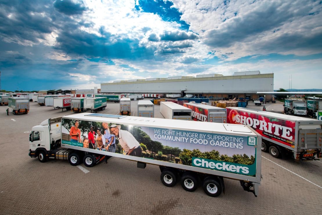 More than half of Shoprite's delivery trucks are fitted with solar panels to aid refrigeration.