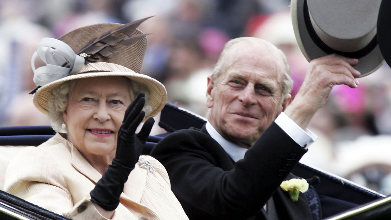 The Queen with Prince Philip in 2005. 