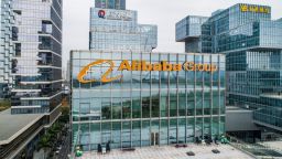 Mandatory Credit: Photo by Sipa Asia/Shutterstock (11781707c)
An aerial photo of Alibaba group office building was taken in Shenzhen, Guangdong Province.
Alibaba Group Building, Shenzhen, China - 09 Feb 2021