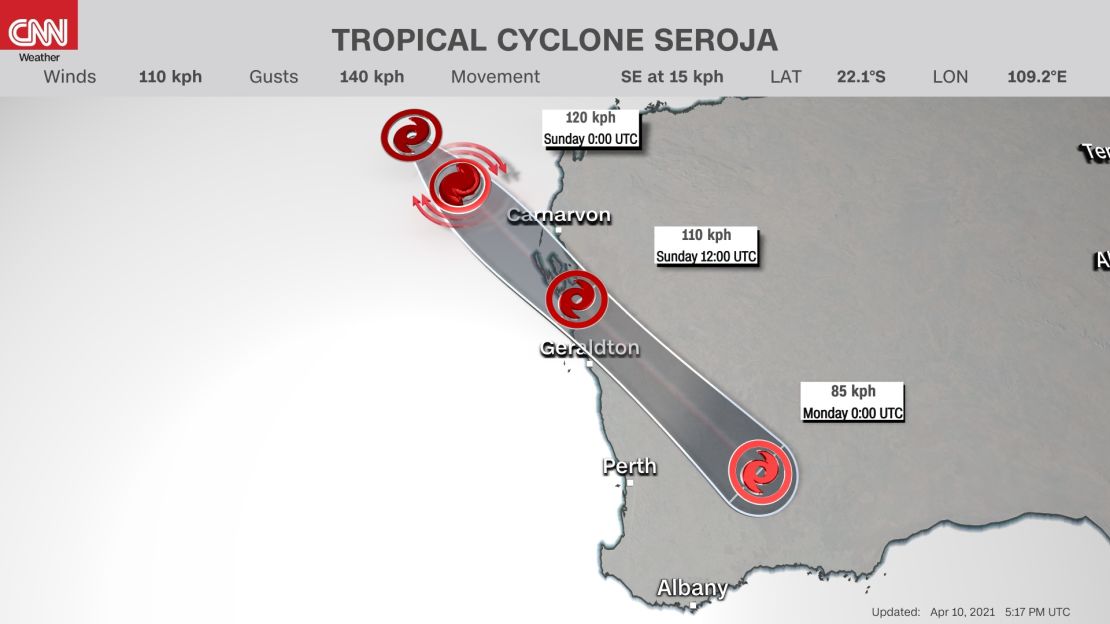 weather tropical cyclone seroja track 041021