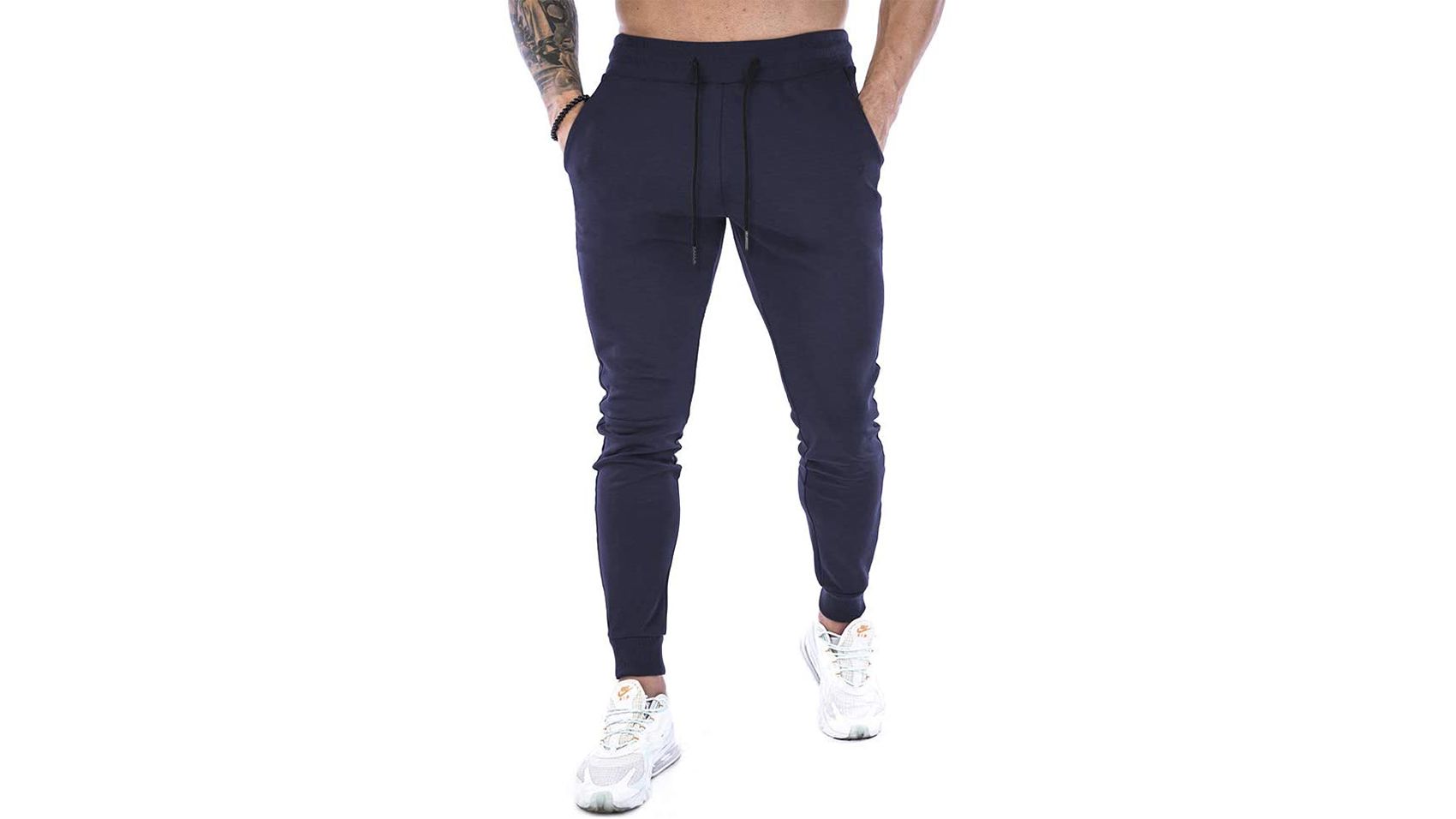 Jogger Pants Men Jogging Slim Fit Tracksuit Bandage Sport Workout Sweatpants