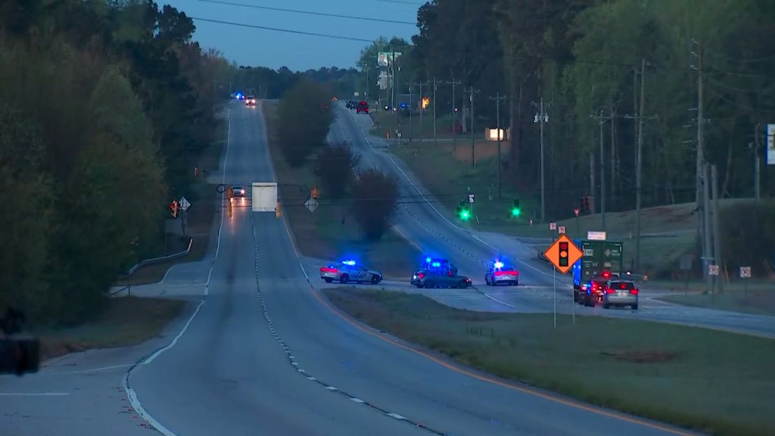 Multiple officers were shot during an early Monday morning police chase in Georgia that ended in Carroll County, according to the Carroll County Sherriff's Office.
