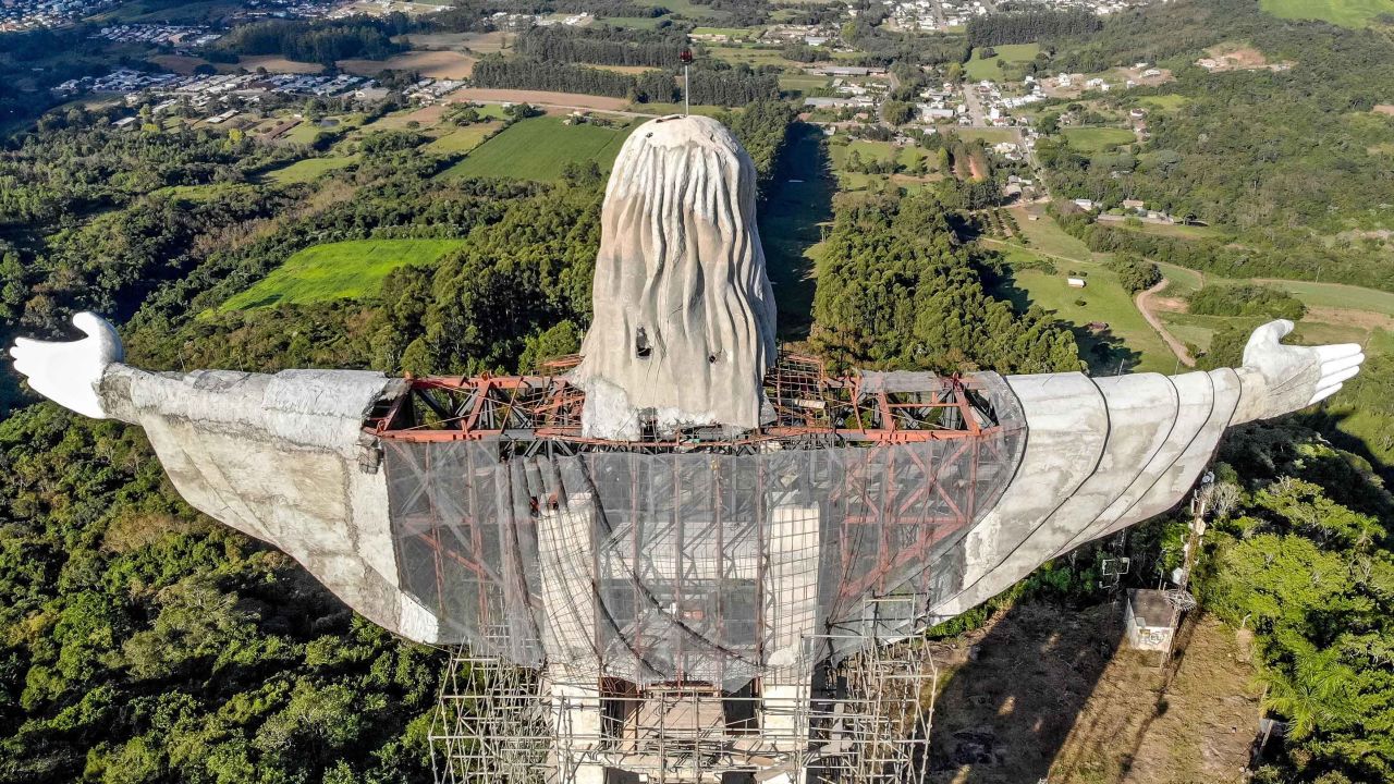 It is 16 feet taller than the statue of Christ the Redeemer in Rio de Janeiro.