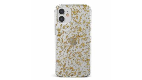 Rose and Gold Flaked Clear Case