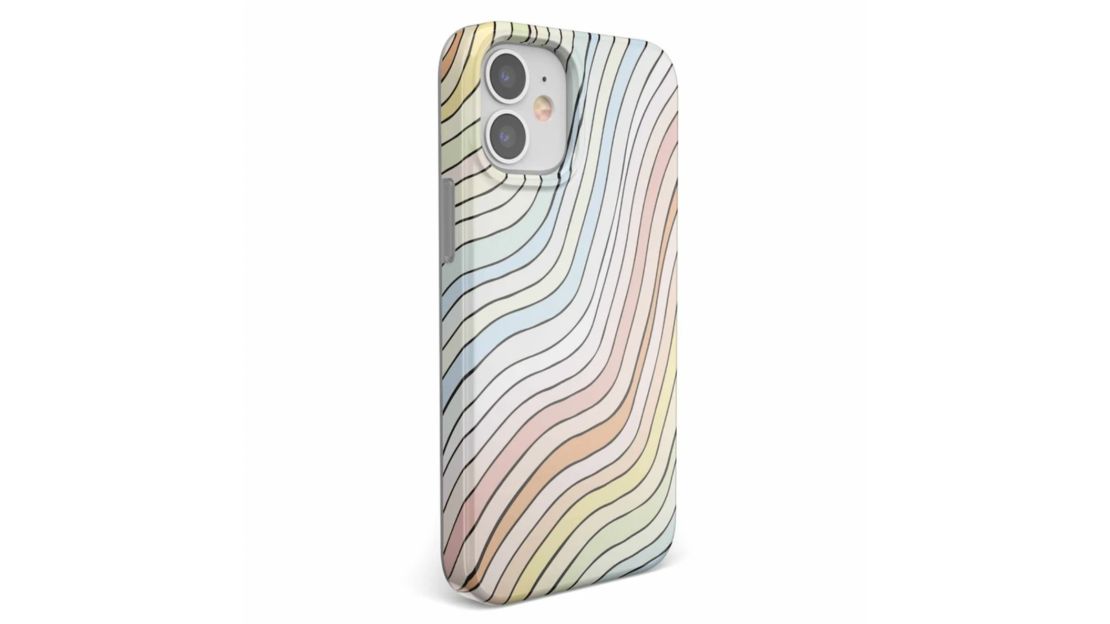 Ride the Wave Pastel Rainbow Lined Case