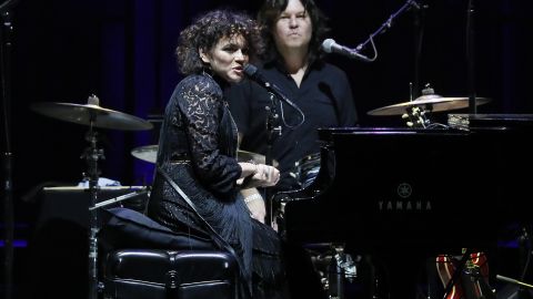 Norah Jones performs at the David Lynch Foundation's "Silence the Violence" benefit at The Anthem on October 11, 2019, in Washington, DC.