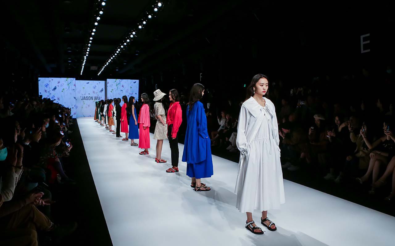 Looks from Taiwanese-Canadian fashion designer Jason Wu's show.