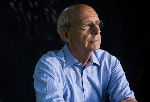 Supreme Court Justice Stephen Breyer is photographed at his home in Cambridge, Massachusetts, in September 2015.