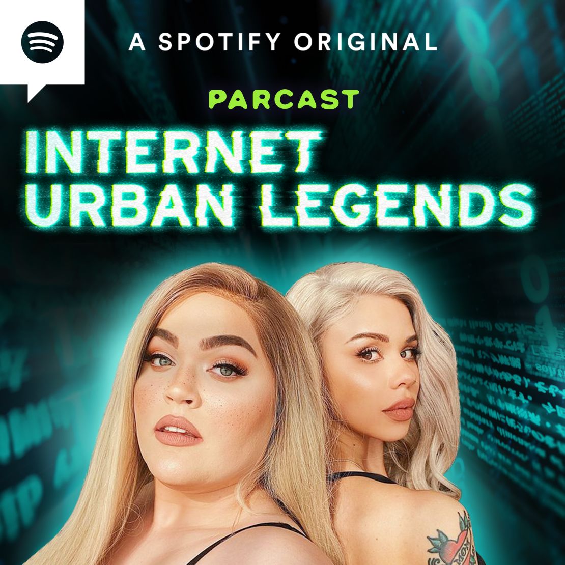 (From left) Loey Lane and Eleanor "Snitchery" Barnes are the hosts of the Spotify series "Internet Urban Legends." 