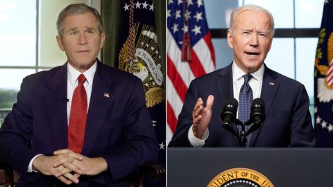 Bush 2001 Biden 2021 Treaty Room SPLIT