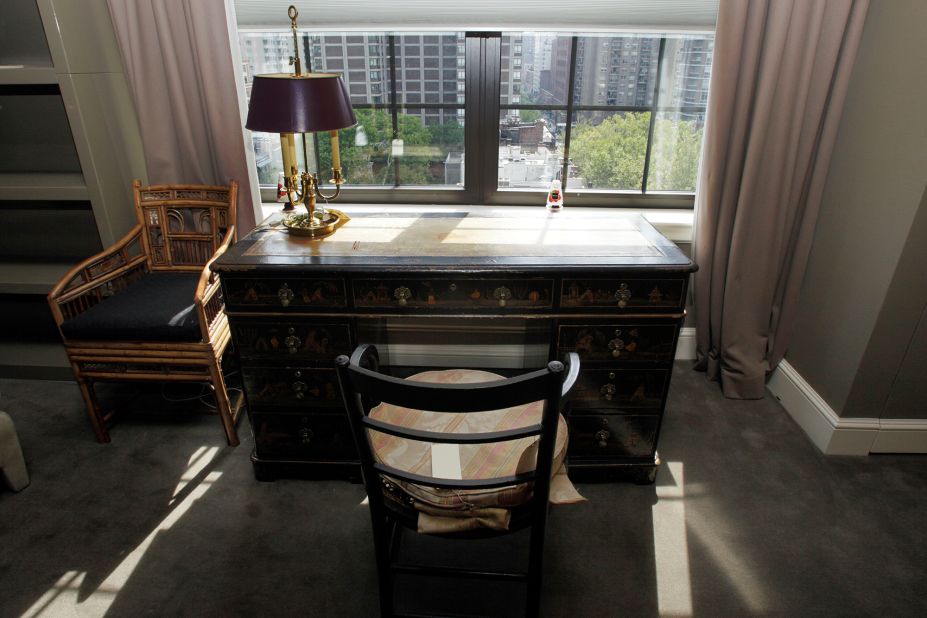 This photo shows the office of Madoff's wife, Ruth, at their Manhattan penthouse.