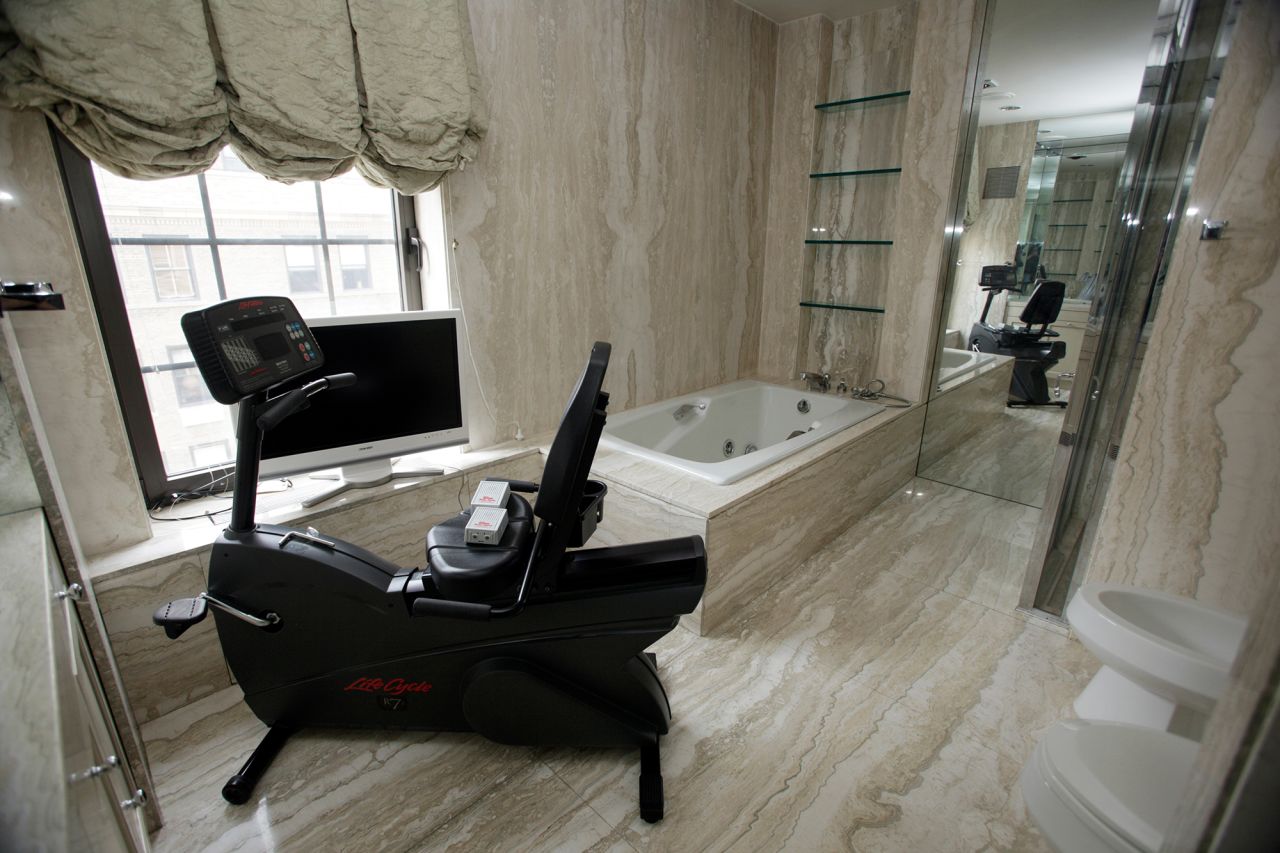 A look inside one of the bathrooms in Madoff's penthouse apartment.