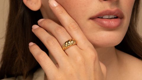 Croissant Dome Ring