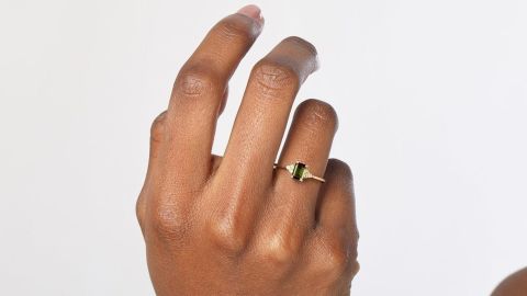 Aurate Vintage Emerald Cut Ring