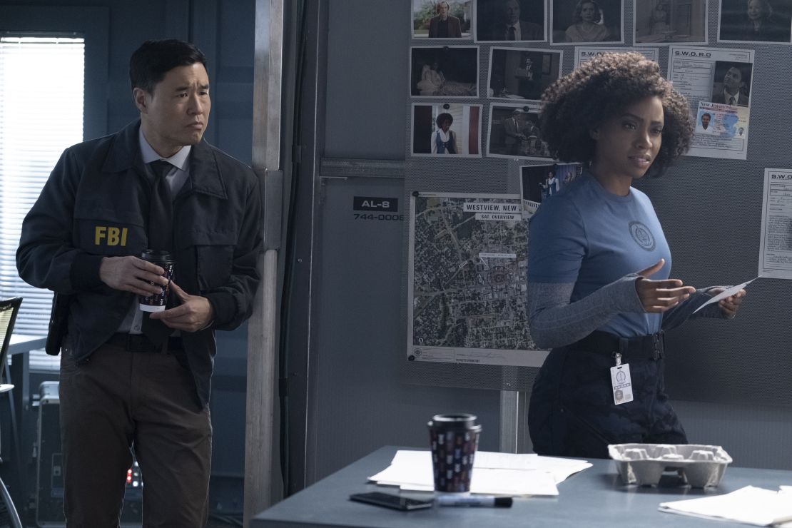 Randall Park and Teyonah Parris played key supporting roles in 'WandaVision' (Chuck Zlotnick/Marvel Studios)