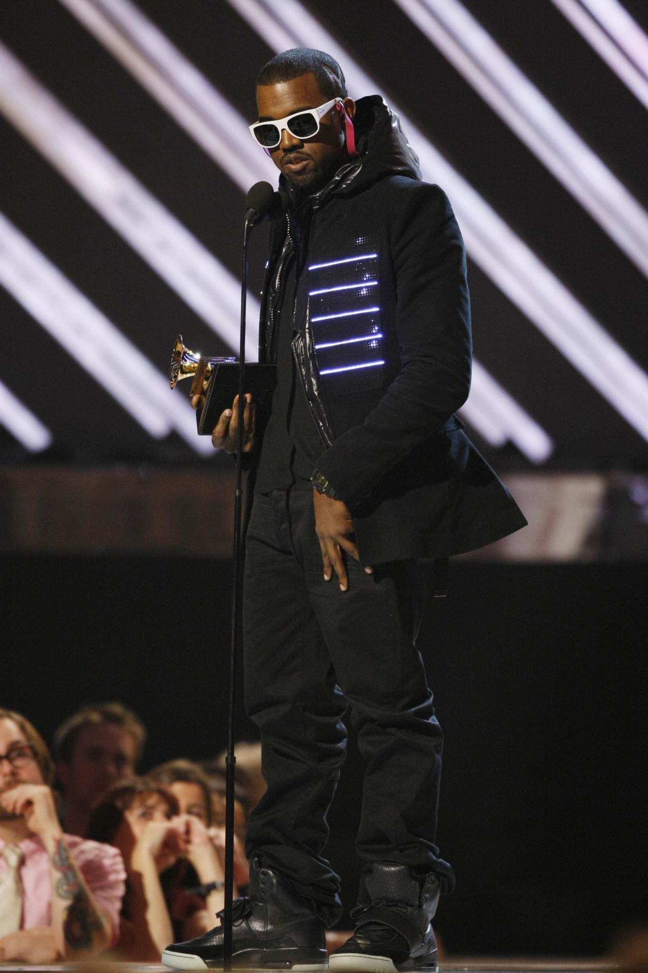 Kanye West scooped four Grammys on the night, including Best Rap Album.