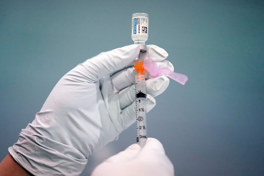 Shown is the J&J Covid-19 vaccine. US health regulators on Tuesday recommended a pause in using the vaccine to investigate reports of potentially dangerous blood clots.