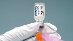 Shown is a dose of the Johnson & Johnson Covid-19 vaccine. US health regulators on Tuesday recommended a pause in using the vaccine to investigate reports of potentially dangerous blood clots.