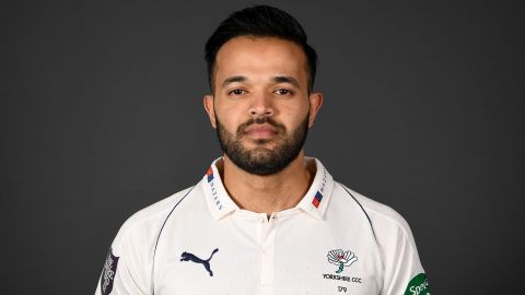 Rafiq poses for a portrait during the Yorkshire CCC media day.