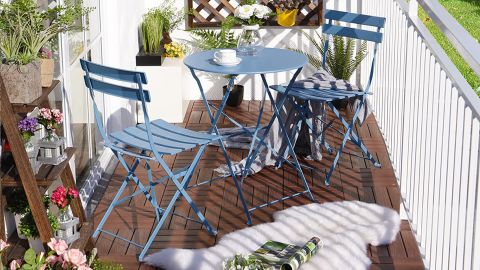 Grand Patio Set Folding Steel Patio Bistro Set