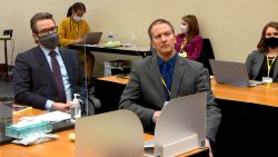 Former Minneapolis Police officer Derek Chauvin chooses not to testify at his trial on April 15. Sitting to his left is defense attorney Eric Nelson.