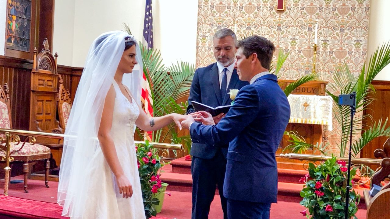 Brandon married his fiancee, Julia, who's from Russia, after 90 days. The new season of "Happily Ever After" will show Julia's struggles living and working with her in-laws at their farm in Virginia.