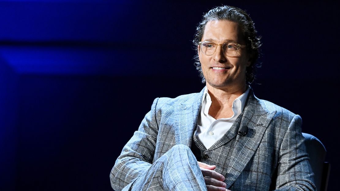 McConaughey speaks onstage during HISTORYTalks Leadership & Legacy presented by HISTORY at Carnegie Hall on February 29, 2020 in New York City. 