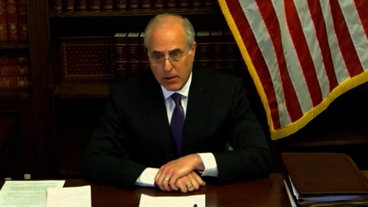 United States Capitol Police Inspector Michael Bolton is seen on footage of Thursday's hearing.