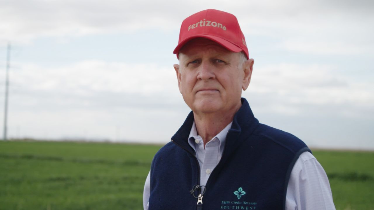 Dan Thelander farms cotton, alfalfa and other crops in the desert of Pinal County, Arizona. He, along with other farmers in the region, stand to see their supply of Colorado River water cut significantly as soon as next year.