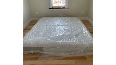 The Casper mattress just two hours after unboxing